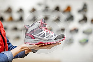 Shoes for mountain hiking indoors