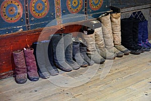 Shoes of the Northern peoples of Kamchatka. Vintage