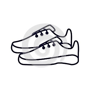 shoes runner tennis isolated icon