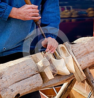 Shoes Traditional skill of making Dutch