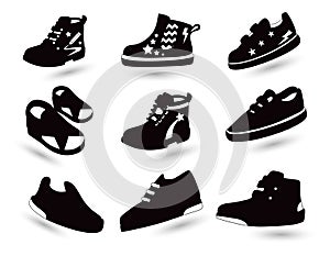 Shoes vector icons by Jason Park on Vector