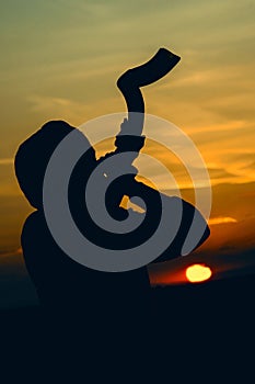 The Shofar Horn Sunset