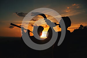 Shofar Horn Sunset Duo