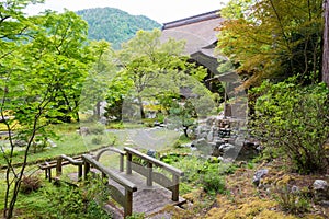 Sholinin Temple in Ohara, Kyoto, Japan. The temple was founded in 1013