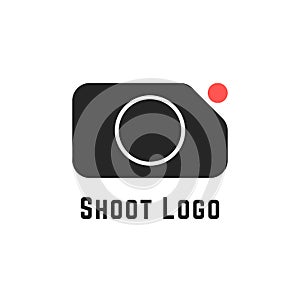Shoot logo with simple camera sign