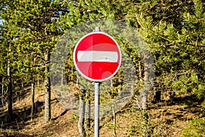 Shooted stop sign photo