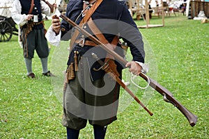 Shooting exercises were organized with old rifles