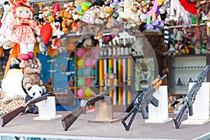 Shooting gallery on the fair