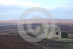 Shooting hut, grouse moor, Blanchland Northumberland