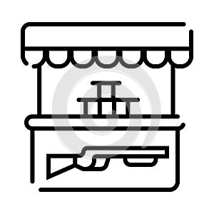 Shooting icon vector