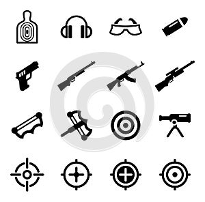 Shooting Range Icons