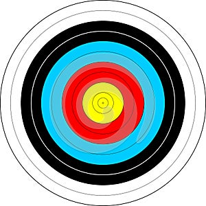 A shooting target for archery vector illustration on white background