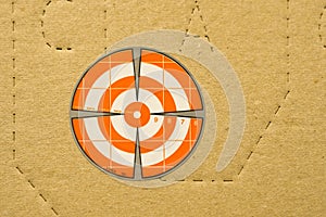 Shooting target for close-up shooting