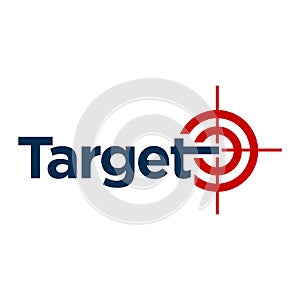 Shooting target logo design vector icon elements symbol illustrations