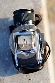 Shooting a wedding with a vintage camera