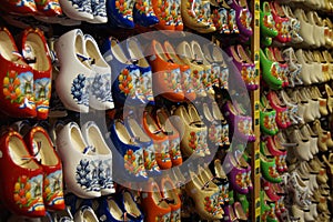 A Shop for Buying Famous Traditional Dutch Wooden Shoes (clogs) - klompen