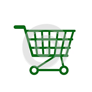 Shop cart icon, buy symbol. Shopping basket icon sign â€“ vector