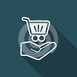 Shop cart - Minimal modern icon