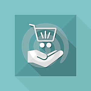 Shop cart - Minimal modern icon