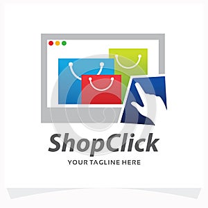 Shop Click Logo Design Template