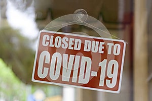 Shop closed due to Covid-19 photo