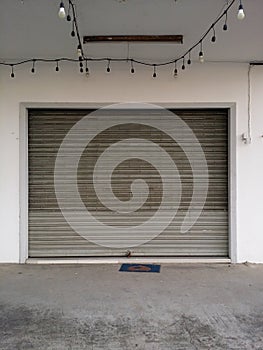 shop closed by old traditional gate and key lock outdoor