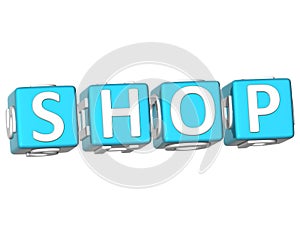 Shop Cube text