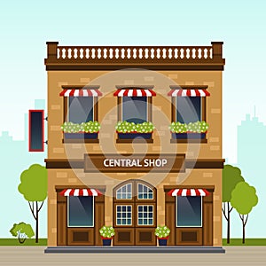 Shop Facade Illustration