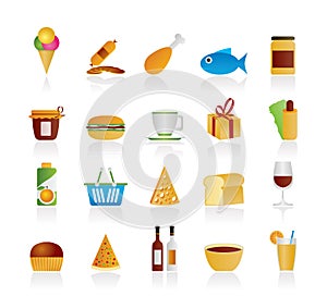 Shop and Foods Icons