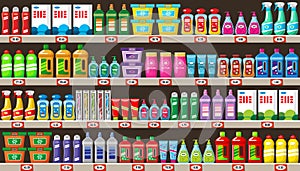 Shop of household chemicals and cleaners