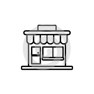 Shop icon design on background.