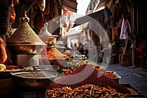 Shop market store souk oriental traditional bazaar food spice cooking