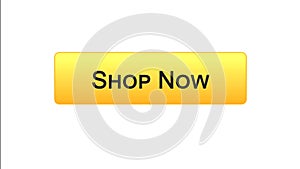 Shop now web interface button orange color, online shopping, advertisement