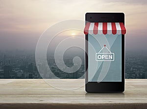 Shop online concept
