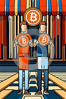 Shop owners accepting Bitcoin