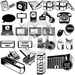 Shop pictogram icons 2