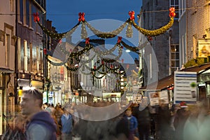 Shop street at night, Galway