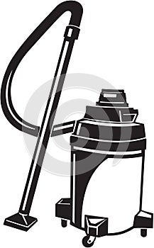 Shop Vacuum Vector Illustration