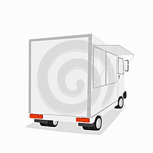 Shop on wheels. Vector illustration