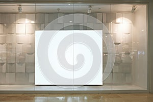 shop window blank billboard front led lighting