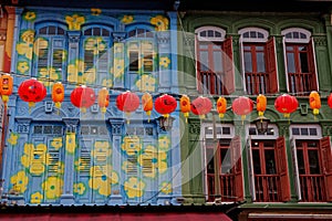 Shophouse in Pagoda street, Singapore.