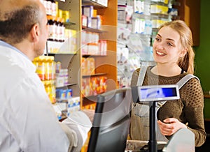 Shopper buys medicine