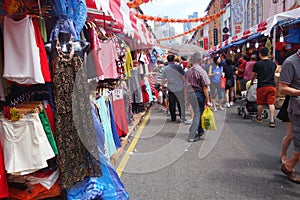 Shoppers shop for Chinese New Year goodies in Singapore