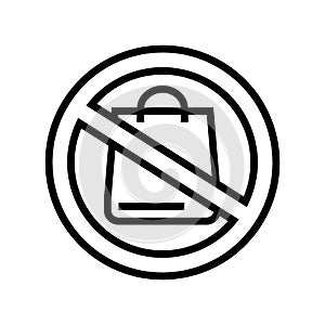 shopping addiction line icon vector illustration