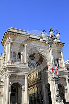 Shopping art gallery in Milan. Galleria Vittorio Emanuele II