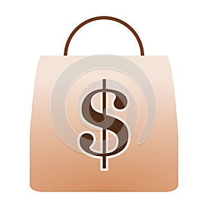 Shopping Bag With Dollar Sign