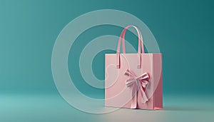 Shopping bag with gift, paper bag, retail store, fashion boutique