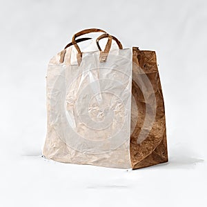 Shopping Bag, Handbag Mockup, Shoppingbag with Copy Space, Paper Tote, Abstract Generative AI Illustration