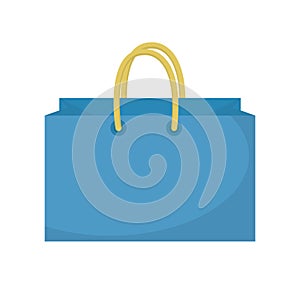 Shopping bag icon flat style. Paper bags on a white background. Gift package. Vector Illustration