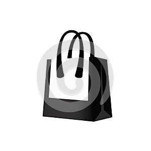 Shopping Bag Icon, Handbag Silhouette, Shoppingbag Sign, Tote Symbol, Shopper Pictogram, Woman Luggage